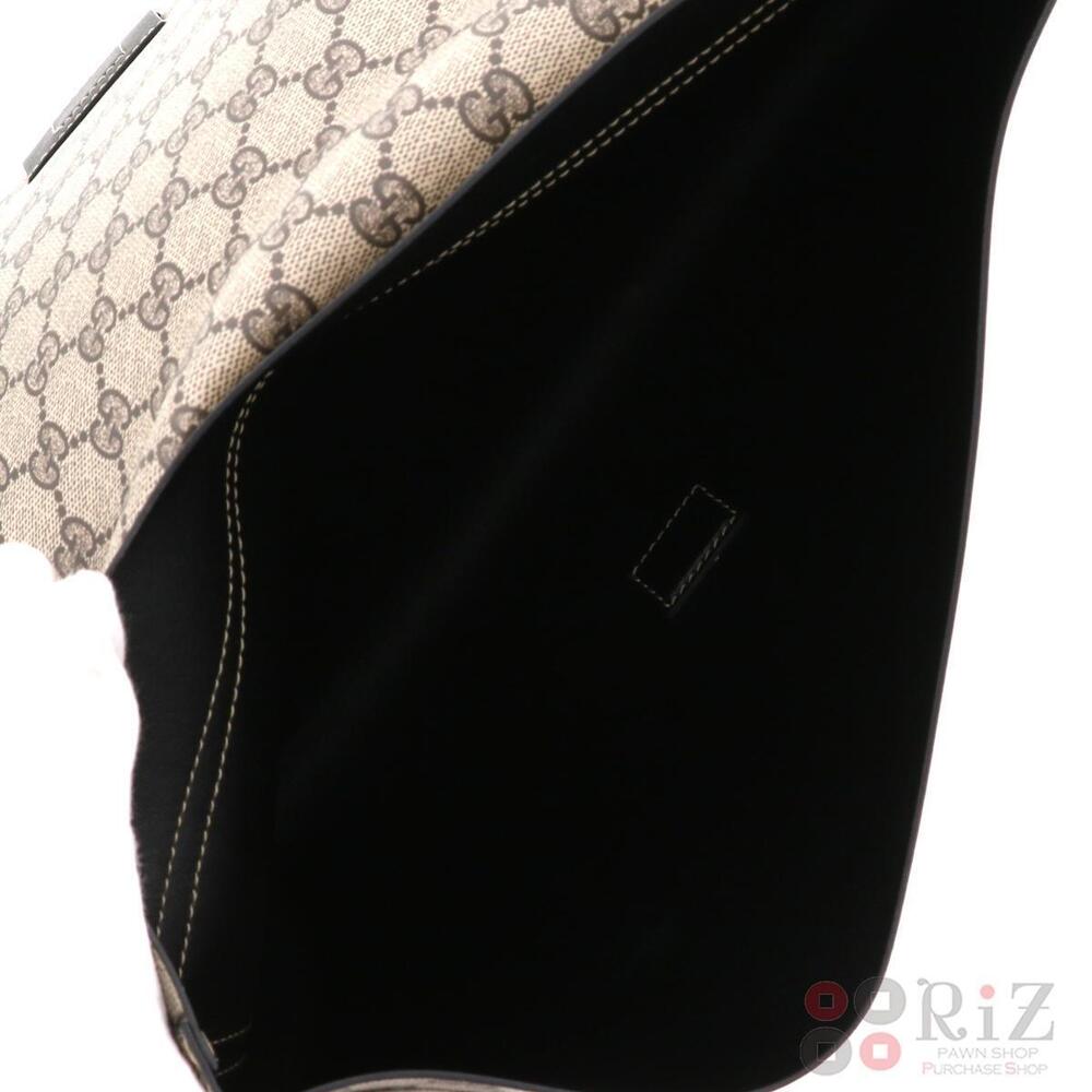 GUCCI GG Supreme Clutch Bag Shoulder Clutch Black - Picture 6 of 6